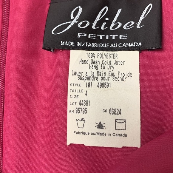 Jolibel Petite Vintage Vibrant Summer Dress, Wrinkle Free, Lined,Formal - Picture 6 of 11